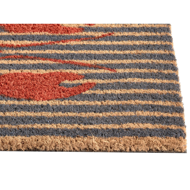 IRIGA Non-Slip Striped and Abstract Doormat