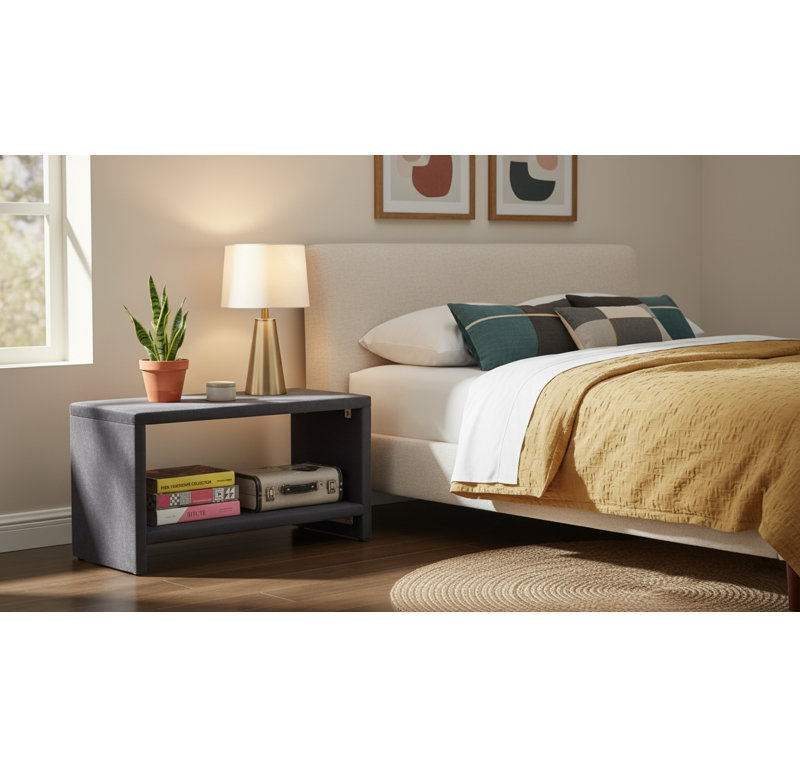 Stoffel Nightstand, Gray