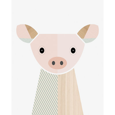 Pig - Wrapped Canvas Print