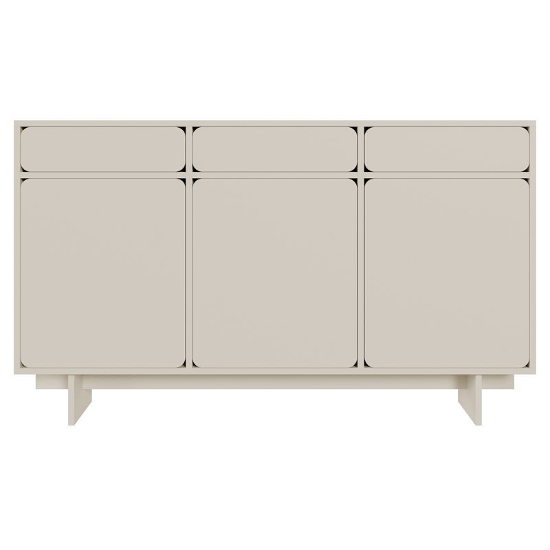 Wuwu Three Door Sideboard With Three Drawers 150 cm