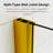43 In. W * 58 In. H Frameless Folding Shower Doors For Bathtub-114015938
