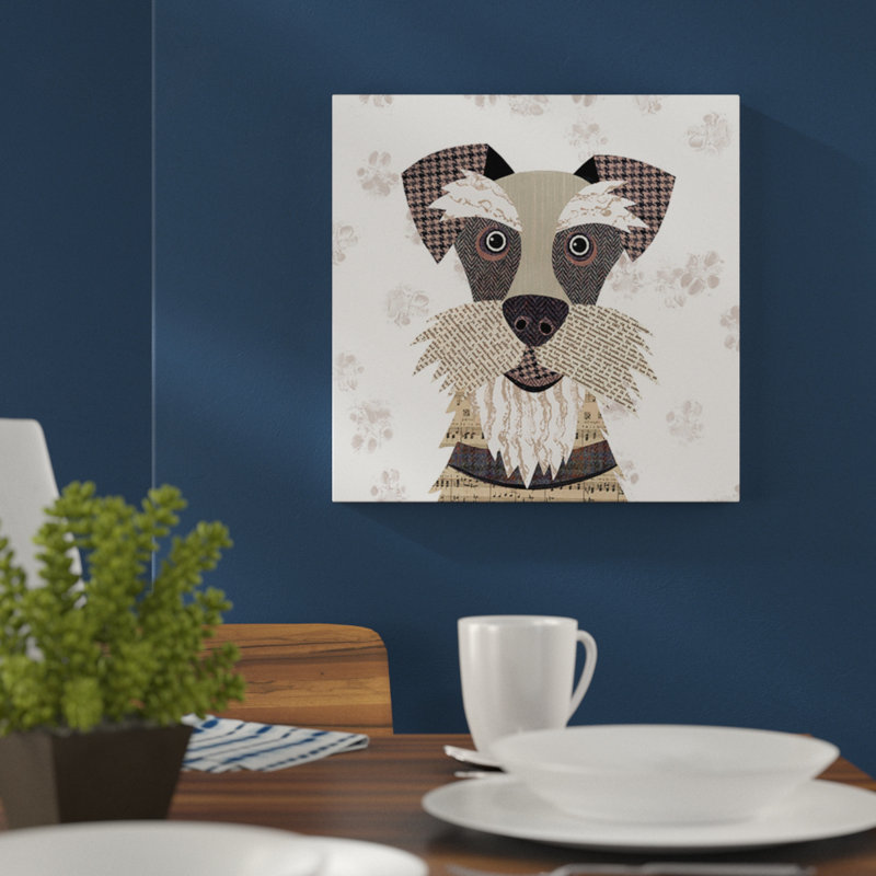 Schnauzer by Simon Hart - No Frame Painting, Yellow
