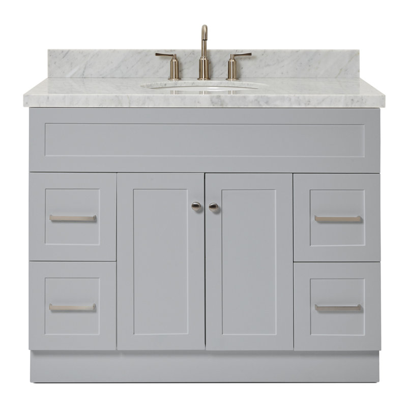 Ensemble de meuble-lavabo simple 43 po Abell, gris
