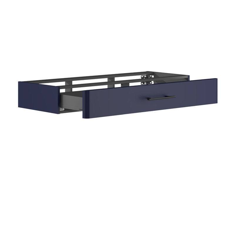 Ashat Bathroom Storage Cabinet, Wave Blue/Black