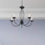 Lustre 5 lumières façon bougie Maynes