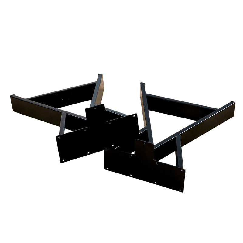 Iron Metal Table Legs, 16" H x 10" W x 2.36" D