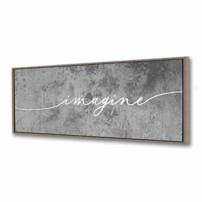 Toile encadrée blanche Imagine Office - Élégante décoration intérieure