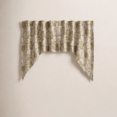 Cotton Floral Swag Window Valance
