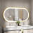 Aluminum Oval Wall Mirror-703362288