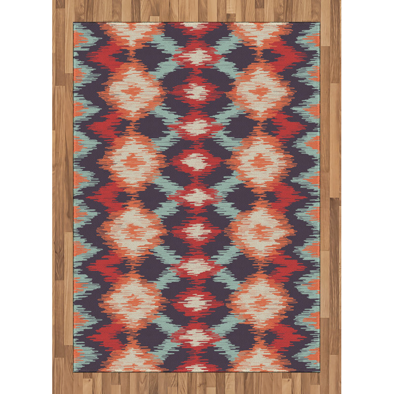 Madonna Ikat Hand Woven Area Rug, Rectangle 120 x 180cm