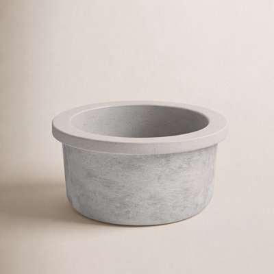 NativeStone Olivos 16" Round Bar Sink