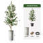Arbre artificiel dans un pot de fleurs moderne, décoration d'arbre en soie d'olivier artificiel (pot et arbre)-938195090-925170724