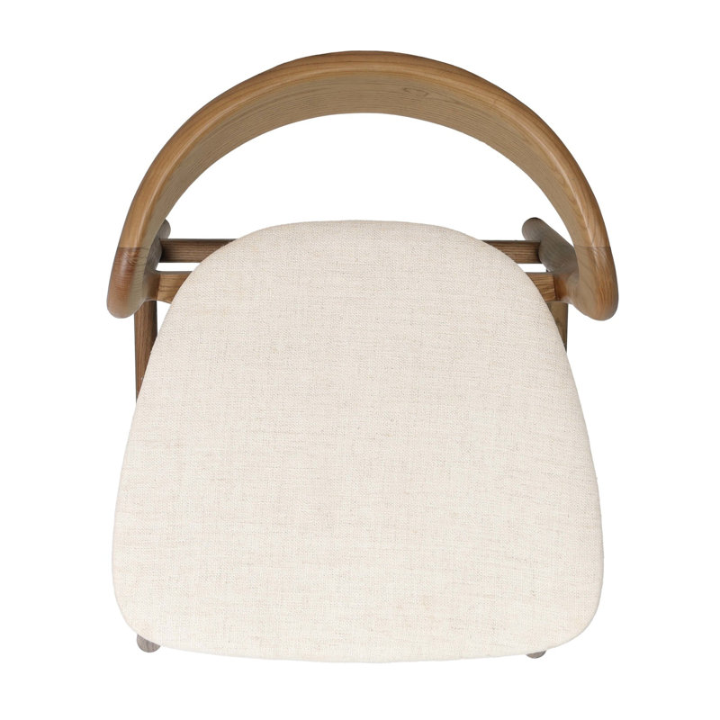 Amare Stool, Alcala Cream Polyester Blend/Amber Ash, Bar Stool (30.5" Seat Height)