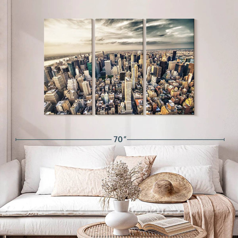 Skyline de Sirci, Manhattan, New York, H 32 po x l 50 po