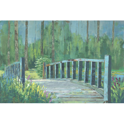 A River Crossing I by Julie Joy - Wrapped Canvas Painting