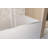 Frameless Single Sliding Shower Door , 1/4 "(6 Mm) Clear Tempered Glass, Explosion Proof Film, Stainless Steel Handle Square Tube Track-117354278
