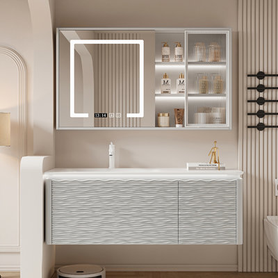 Nordic style stylish simple bathroom cabinet