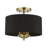 Brunetto Fabric Semi Flush Mount-248478348