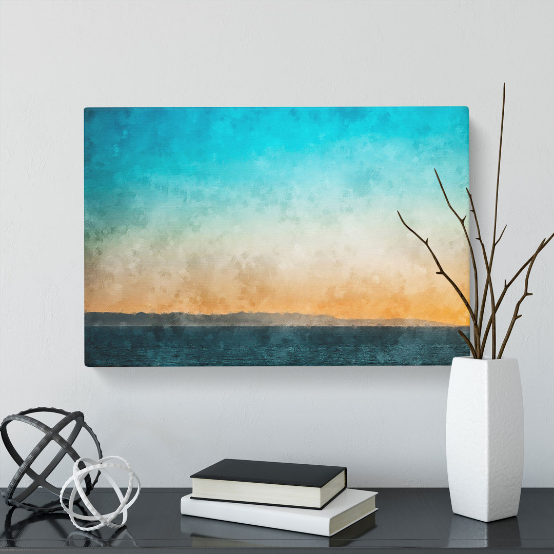 Croatia From A Distance Painting - Wrapped Canvas