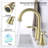 Bathroom faucet with 360 degree turn spout-115827319