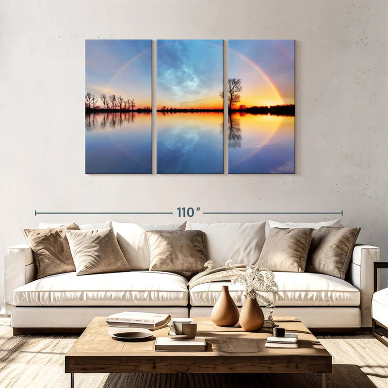Kerrick Sunset Rainbow Reflection, 48" H x 74" W