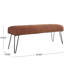 Banc en cuir véritable Ellenburg-88357397