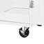 Îlot de cuisine classique avec rangement - 3 tiroirs, 2 tablettes coulissantes, support interne, blanc, bois d'hévéa, P 17 po x l 50 po, tiroirs, tablettes, plateau en bois, fabrication robuste, H 36,82 po-1222070581