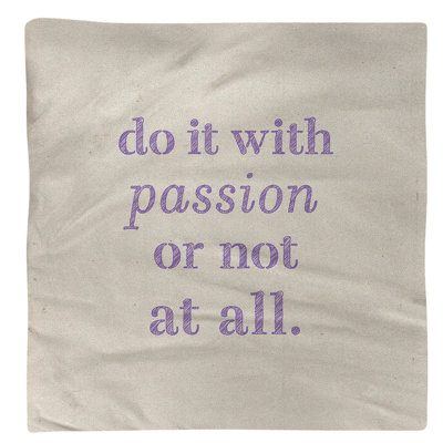Serviette de citation inspirée de la passion