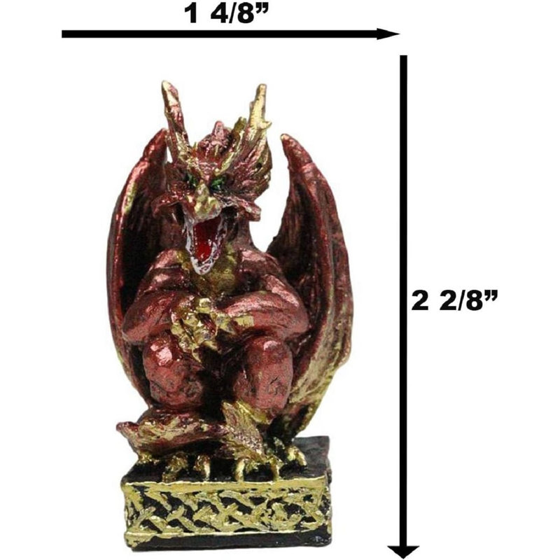 Ensemble de 12 dragons viking colorés dans de multiples poses et mini figurines de manège