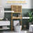 Bamboo Over The Toilet Storage Cabinet, Over Toilet Bathroom Organizer With Slatted Doors, Adjustable Shelf And Open Shelf