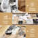 Modern Machine Washable Foldable Rug with Rubber Backing Non-Slip Mat for Living Room Bedroom Living Room