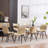 Upholstered Dining Chairs Faux Leather Side Chair With Metal Frame-892665399