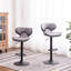 2 po gris, base avec siège pivotant, siège rembourré confortable, l 17,55 po x P 21,36 po x H 34,5 à 42,5 po-996347662