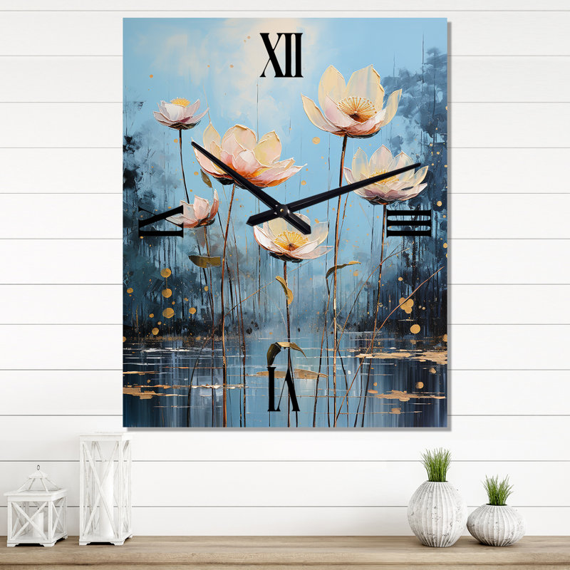 Abdulah - Lotus Very Large Wall Clocks, Large