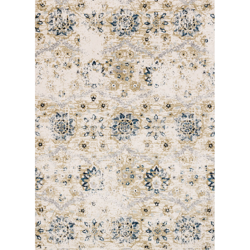 Magdy Floral Indoor Rug, Rectangle 5' x 7'6"