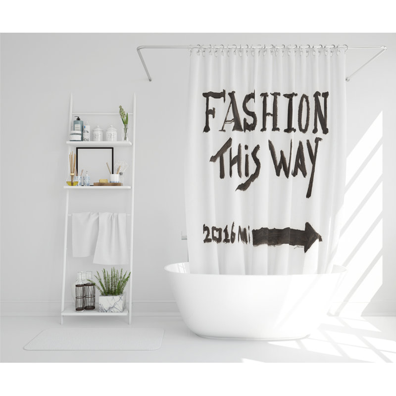 Fashion This Way Designer Shower Curtain