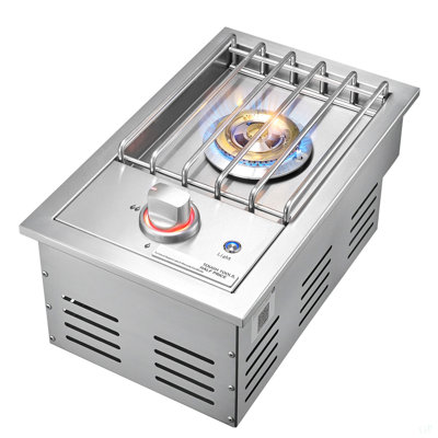 Single Grilling Side Burner For Outdoor 17,000BTU Propane & Natural Gas