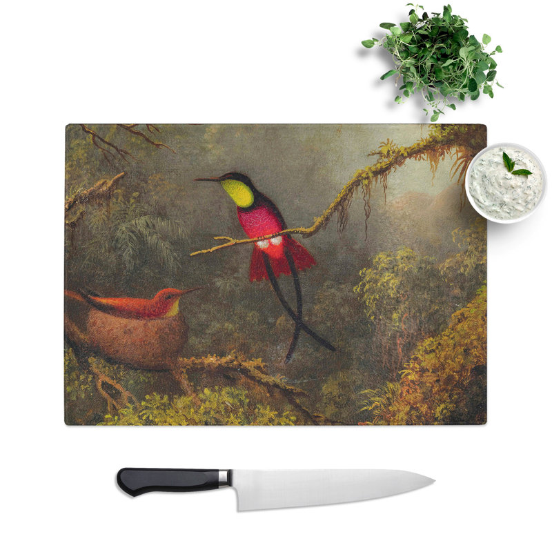 Hummingbird by Martin Johnson Heade Chopping Board, 0.4cm H x 28.5cm W x 39cm L