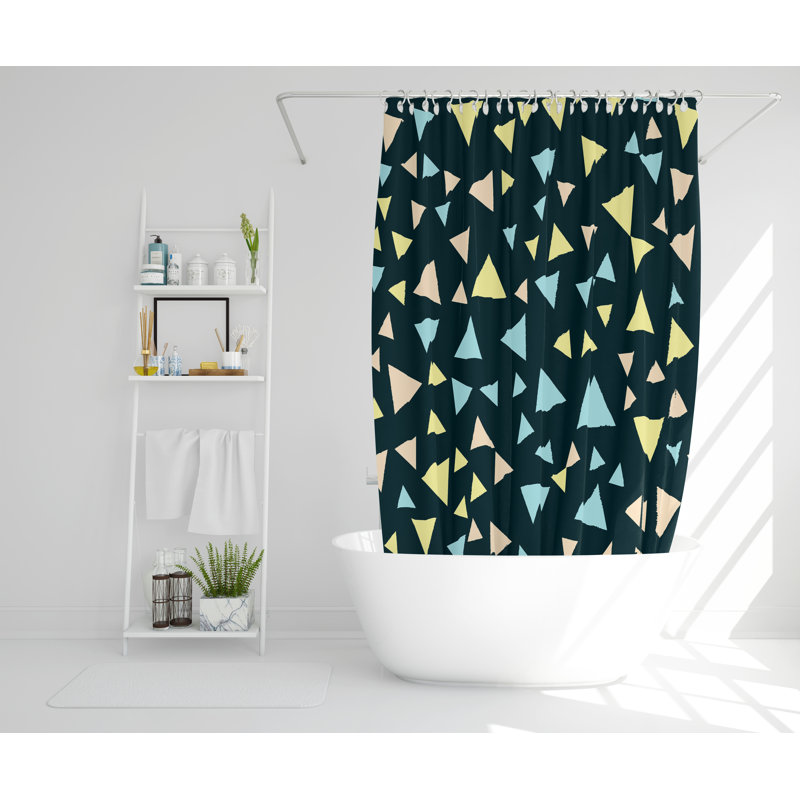 Whitehurst Polyester Shower Curtain, 177cm H x 177cm W
