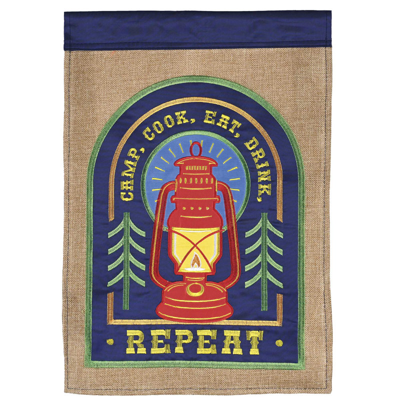 Drapeau Bienvenue sur notre camping 13 x 18