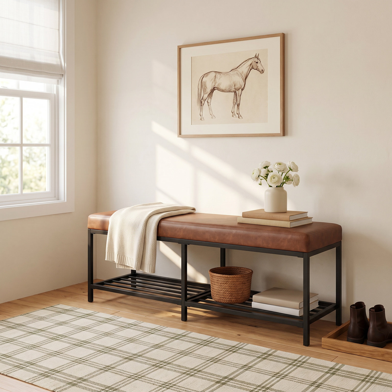 Dyer 48 " Bench, Brown