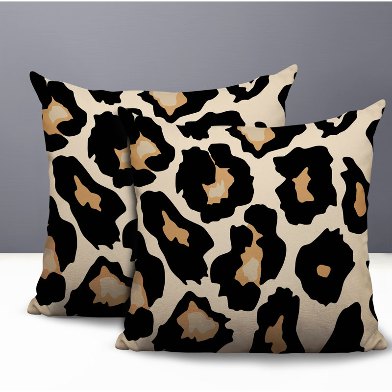 Oreiller réversible intérieur / extérieur Gelle, 18 x 18, Black