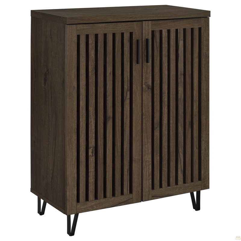 Armoire de rangement 2 portes Clackamas, Brun