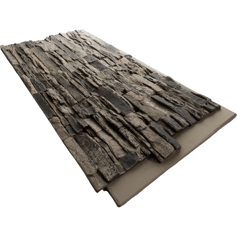 Panneau en faux bois EverStone Canyon Ridge, l 45 3/4 po x H 24 1/2 po x P 1 1/4 po, couleur urbaine, Urbain