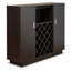 Armoire à vin rectangulaire avec support pour 18 bouteilles Bart, espresso