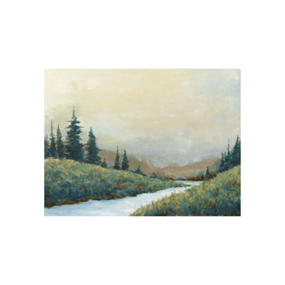 Calm Alps Painting by Derek Shaw