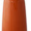 Vase décoratif, corps cylindrique, plateau étroit, céramique orange brûlée 12 pouces