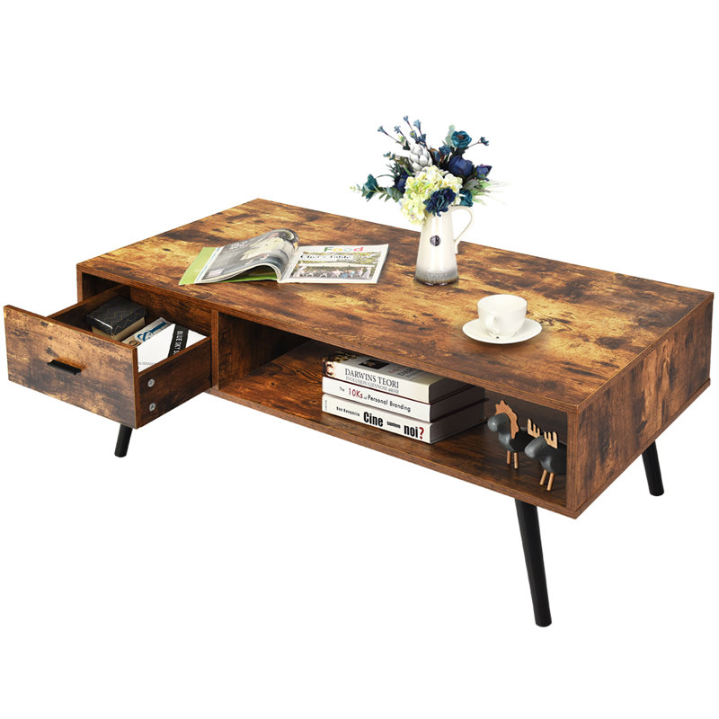Alexandru Four Leg Coffee Table with Storage