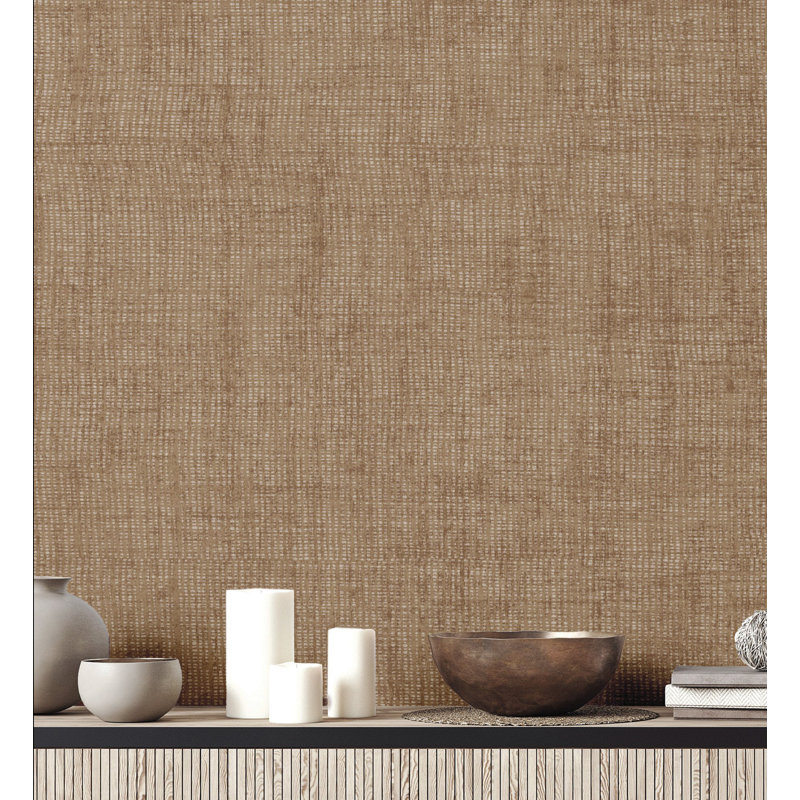 Structura 10.05m x 53cm Matte Wallpaper Roll, Brown