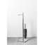 Smart Toilet Brush And Toilet Paper Holder - Free Standing - 29" Brass/Polished Chrome